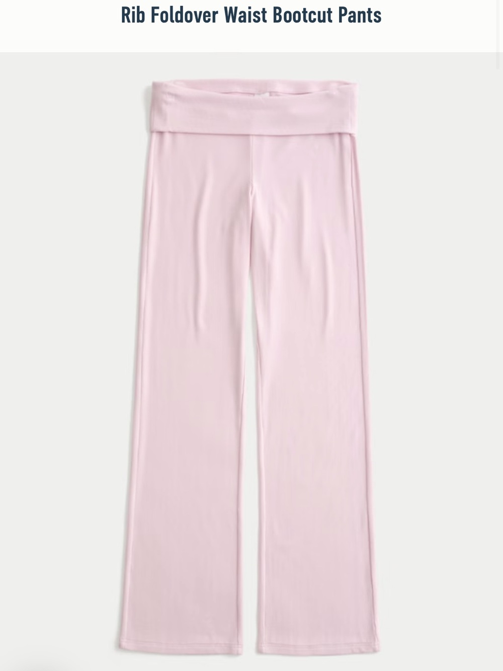 Pink Fold-Over Lounge Sweatpants
